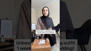 Wedding dress unboxing maryammalik foryou wedding trending viralshort views modesty [upl. by Neelhtakyram577]