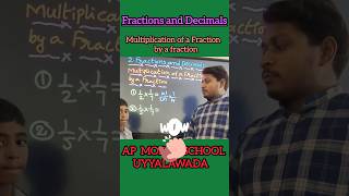 Multiplicationof Fractionsmathsstudentmathsteacherapmodelschooluyyalawadamathshortsviralshort [upl. by Gnod]