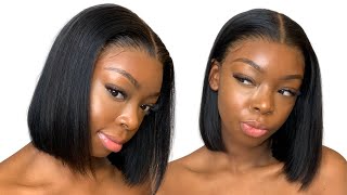 ALIEXPRESS BOB WIG INSTALL £54  ALIGRACE HAIR [upl. by Fife]