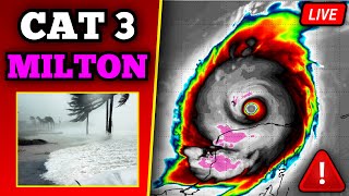 Major Hurricane Milton As It Made Landfall With HUGE Tornadoes Live 100924 [upl. by Epstein157]