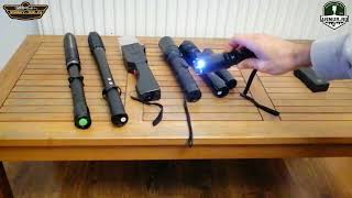 Testing Stun Gun SLJ 288 Electrosoc Flashlight amp Laser Rechargeble Review 2022 [upl. by Attiuqaj]