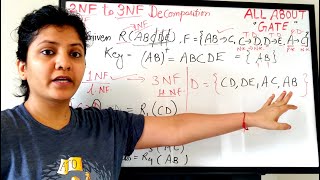 1NF2NF to 3NF Conversion  How To Decompose A Relation With Example  DBMS Session 34 [upl. by Shulem]