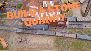 Building a Realistic Quarry with Walthers Cornerstone Kit Model Train Scenery Tour [upl. by Anitsirhk]