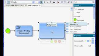 BPMN 2 Creating subprocesses [upl. by Droc168]