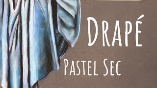 Drapé au pastel sec Speed drawing [upl. by Naman]