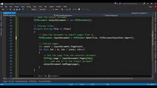 how to merge pdf files using PDFSharper in c [upl. by Ashraf]