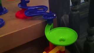 Marble run down the stairs AWESOME [upl. by Dumah]