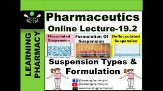 Pharmaceutics CH192  Flocculated amp Deflocculated Suspension And Formulation Of Suspension [upl. by Amelie]