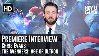 Chris Evans Interview  Avengers Age of Ultron World Premiere [upl. by Rica226]