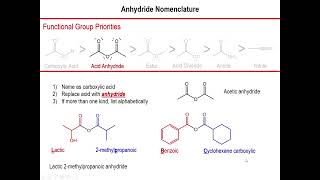 Lec6  Anhydride Nomenclature [upl. by Laryssa333]