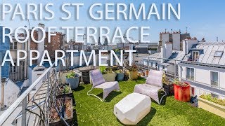 rare top floor with roof top terrace with views across Paris ref 83562DPE75 [upl. by Nanreit]