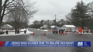 Route 202 in Westfield reopens after crash [upl. by Krueger]