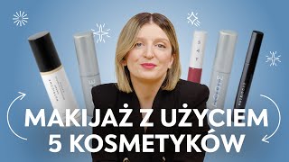 Makijaż krok po kroku 💄 PROSTY MAKIJAŻ z użyciem tylko 5 kosmetyków 💋 [upl. by Barbara-Anne]