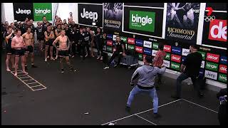 2016 Round 20 Richmond v Collingwood A Special Haka Performance For Dusty [upl. by Eile]