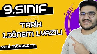 9Sınıf Tarih 1Dönem 1Yazılı  YENİ MÜFREDAT [upl. by Avilla]