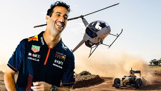 Taking an F1 Car into the Australian Outback with Daniel Ricciardo 🇦🇺🦘 [upl. by Alahsal]