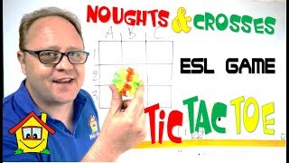 Noughts amp Crosses  Tic Tac Toe  Sticky ball game  ESL game for your class [upl. by Oaoj]