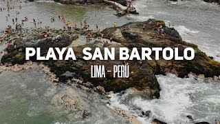 4K DRONE 🏖️ Playa San Bartolo ☀️ Lima Perú 🇵🇪 [upl. by Egan]