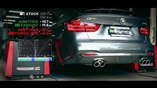 BMW F34 320i GT  ARMYTRIX QuadTips M3 Style Valvetronic Exhaust  ARMYTRON Tuning Box [upl. by Magnusson]