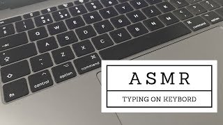 ASMR  TYPING ON MACBOOK PRO KEYBOARD SOUNDS  1 HOUR LONG NO TALKING [upl. by Lacram]