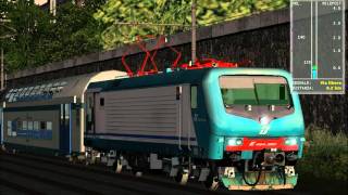 MSTS  Reg 10040 Torino PNSusa con Traffic e annunci [upl. by Aimo]