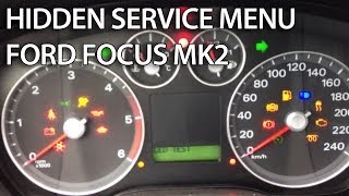 How to enter hidden service menu in Ford Focus MK2 CMax secret factory mode DTC [upl. by Uhej]