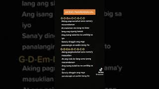 Aking Pagmamahal Cover Lyrics and Chords [upl. by Repsihw]