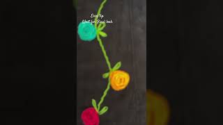 How to do Woven Wheel Rose Stitch youtube crafts handcrafts threadwork ladiesfashion yt [upl. by Carmon]