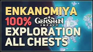 All Chests Enkanomiya 100 Exploration Genshin Impact [upl. by Idleman]