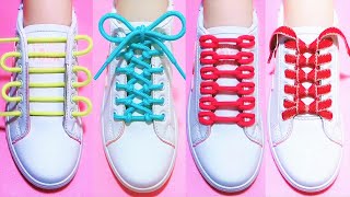 35 Ways to tie your shoelaces How to tie shoelaces shoes lace styles shoelace shorts viral [upl. by Hanimay419]