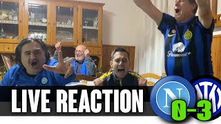 Indemoniati ➡︎ Live reaction NapoliInter 03 [upl. by Gathers]