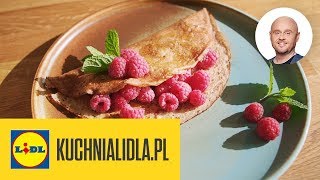 NALEŚNIKI ORKISZOWE Z MIODEM 🥞  Paweł Małecki amp Kuchnia Lidla [upl. by Hanid39]