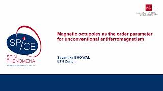 Talks  Altermagnetism 2023 Sayantika BHOWAL ETH Zurich [upl. by Anitnelav]