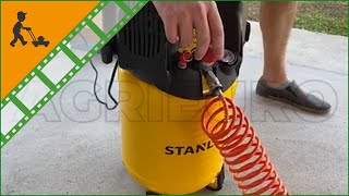 Stanley D2001024 Portable Electric Air Compressor 15 Hp Motor  24 L  Customers video [upl. by Hume]