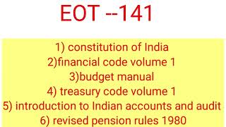 departmental test కి కావలసిన Books EOT141which books important to Eot141 2024all Bare act books [upl. by Olenta]