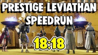 Prestige Leviathan World Record Speedrun 1818  Destiny 2 [upl. by Helbonna]