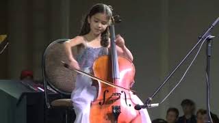 J S Bach quotAriosoquot from Cantata 156 by 10yearold cellist [upl. by Annaert]