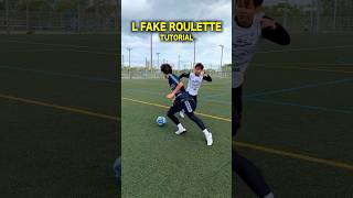 L FAKE ROULETTE FOOTBALL SKILLS TUTORIAL 😱⚽tutorial trending shots footballskils skills ⚽😱😱 [upl. by Sugihara]