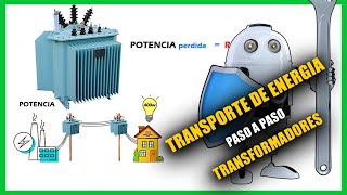 ⚡ Como funciona el TRANSPORTE DE ENERGÍA ELÉCTRICA y la importancia de los transformadores [upl. by Anthiathia]