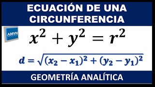 ECUACIÓN DE UNA CIRCUNFERENCIA CON CENTRO EN EL ORIGEN Ejemplo 2 [upl. by Keeler]