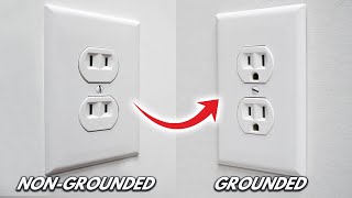 How To Replace An Old 2 Prong Outlet Receptacle To A 3 Prong Outlet GFCI Per NEC CODE 2020  DIY [upl. by Argyle]