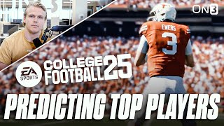 PREDICTING College Football 25 EA Sports Top Rated Players On Offense [upl. by Moss]