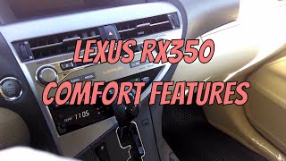 Lexus RX 350  Comfort Features Review [upl. by Ellehctim]