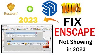 How to fix Enscape not showing in Sketchup 2023  Enscape extension not detected in SketchUp 2023 [upl. by Alodee]