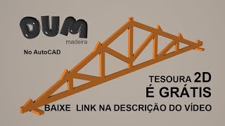 Terminou o Free TESOURA HOWE 2D  Desenho da tesoura howe no AutoCAD [upl. by Earised]