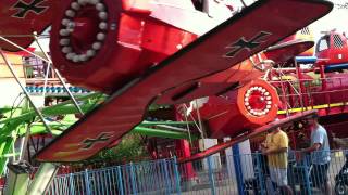 Kings Island  Snoopy vs Red Baron  8 July 2011  part 2 [upl. by Oryaj]