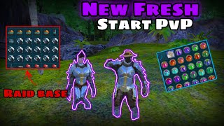 Ark Mobile  New Fresh Start PvP  Raid snow base op profit 🔥🔥🔥🔥 [upl. by Ahrat]