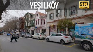 Istanbul Yeşilköy 2022 18 March Walking Tour4k UHD 60fps [upl. by Charron748]