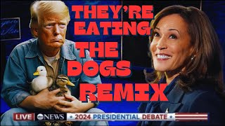 The Kiffness x Merle Frenchie  Eating the Cats ft Donald Trump Debate Remix dogs catshorts [upl. by Llatsyrk81]