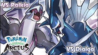 Pokémon Legends Arceus  Palkia amp Dialga Battle Music HQ [upl. by Thgirw]